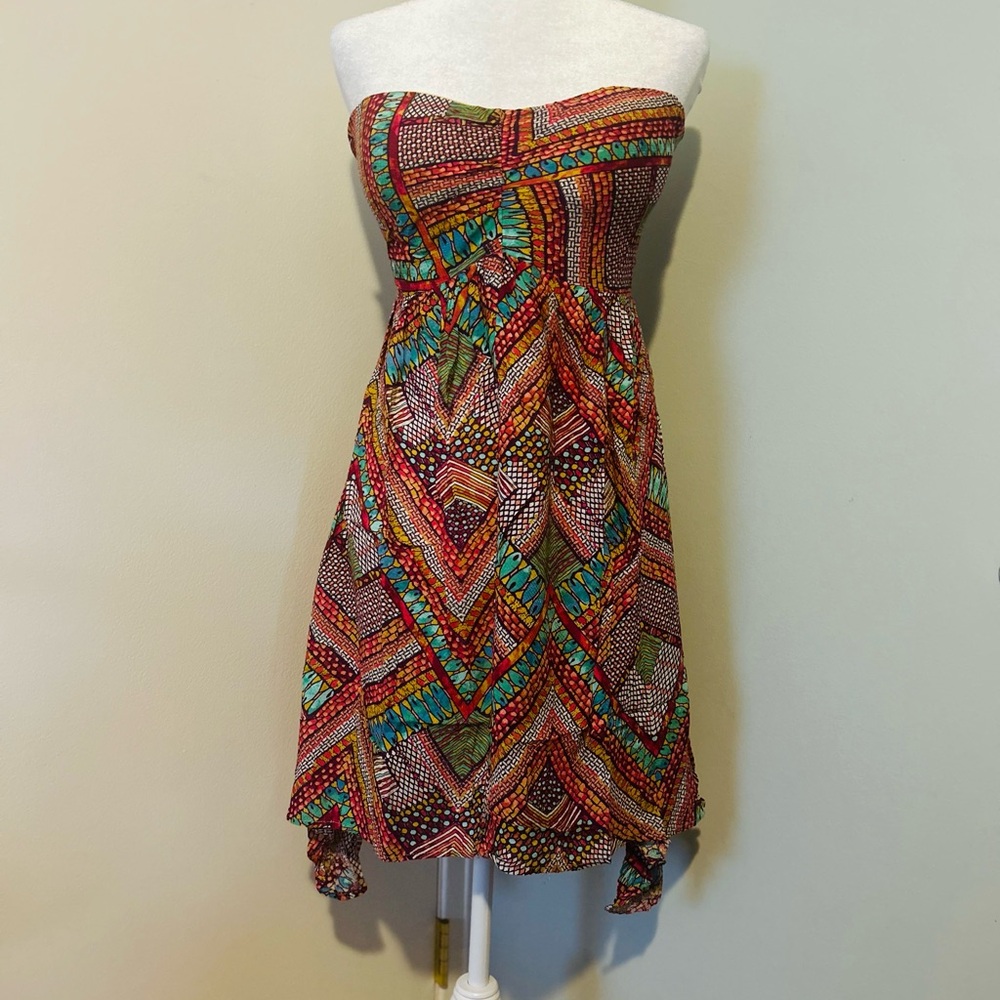 American Rag  Flamingo Color Women's Strapless Dress, Size Medium - Picture 3 of 12